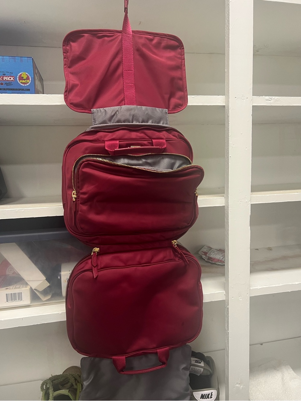 Tumi Madeline Cosmetic Bag - Wine Red